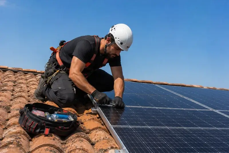 Maintenance et monitoring de panneaux solaires à Pompaire
