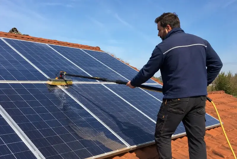 Nettoyage et entretien de panneaux solaires à Pompaire